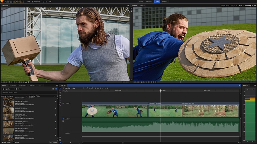 HitFilm Express 是一款免費的 iMovie 替代軟體，適合喜歡特效的人使用。